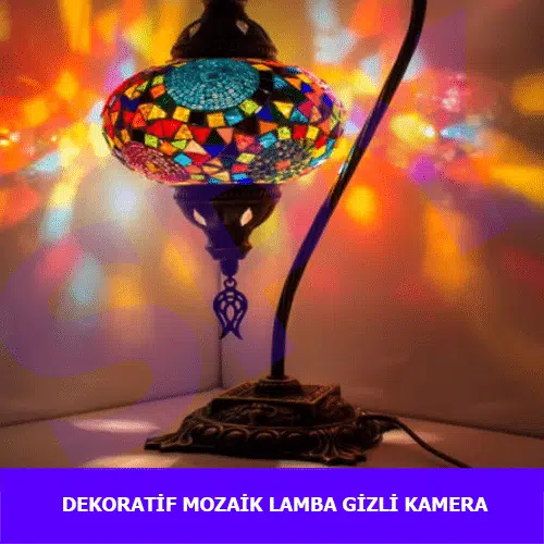 Dekoratif Mozaik Lamba Güvenlik Kamera