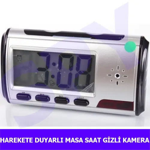 Harekete Duyarlı Masa Saat Kamera